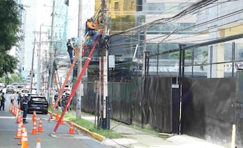 Retiro completo del cableado aéreo en el sector culminará a finales de octubre próximo. (ASEP)