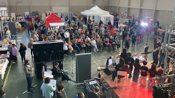 Marcela Guilligan en la Feria del Libro de Rawson