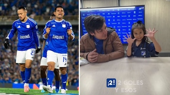 Leonardo Castro y David Mackalister Silva marcaron los dos goles del triunfo para Millonarios, dejando el resultado final tal y como lo vaticinó la pequeña Sara - crédito @millosfcoficial/IG