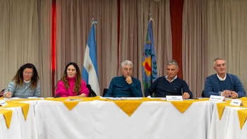 Gustavo Barrera, Jimena López y Gustavo Pulti