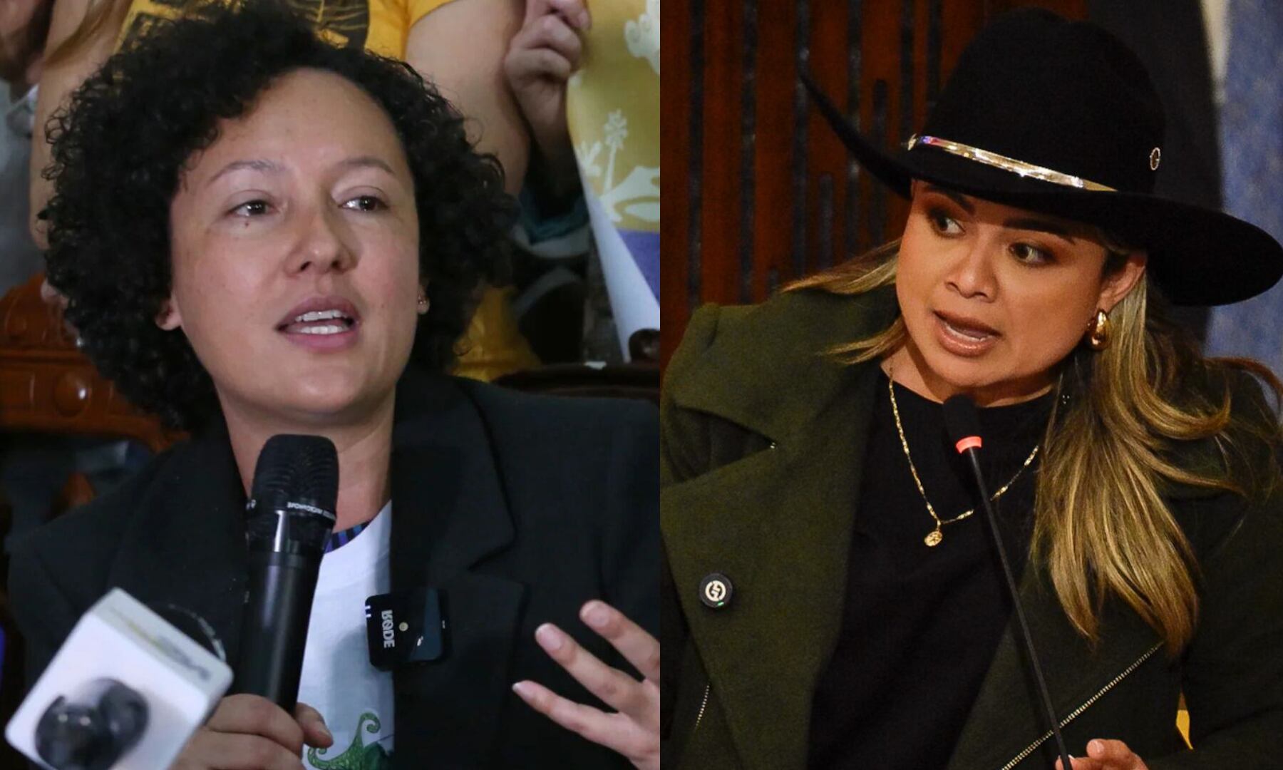 Isabel Zuleta criticó a la derecha por respaldar a Estados Unidos y Lina María Garrido respondió con burla - crédito Cristian Bayona/Colprensa y Colprensa