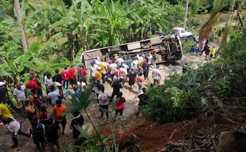 Grave accidente de un bus