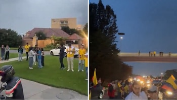Segunda vuelta presidencial 2026: video captó grupo de personas frente a la casa de Gustavo Petro en Chía tras la victoria de Abelardo de la Espriella