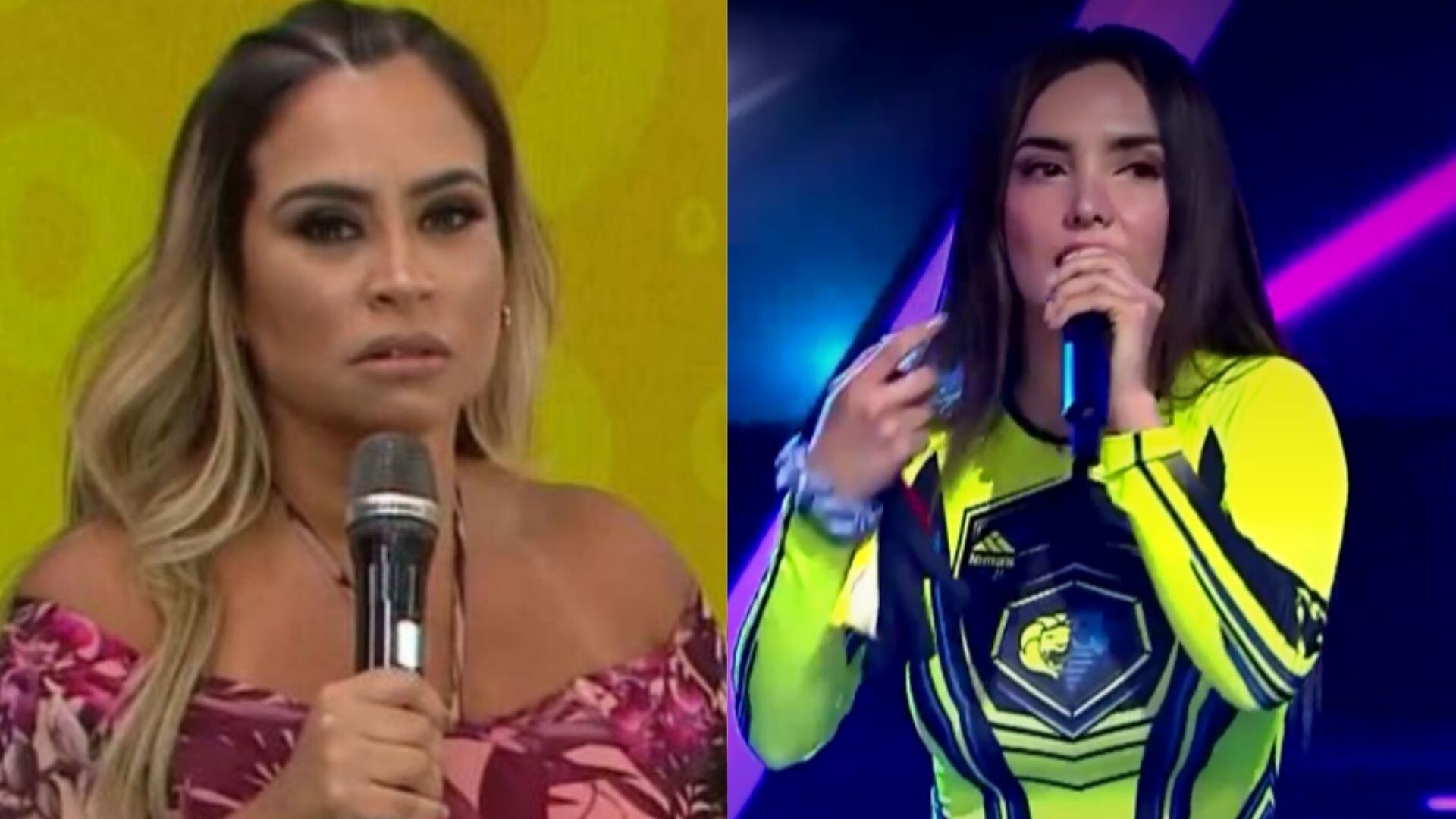 Ethel Pozo arremete contra Rosángela Espinoza por insinuar beso entre Onelia Molina y Patricio Parodi. Captura de TV - América TV
