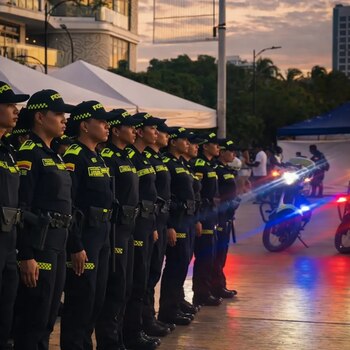 El operativo policial en Colinas del Pando terminó en disturbios tras una denuncia por ruido excesivo, según la Policía Metropolitana de Santa Marta - crédito @PoliciaStaMarta/X