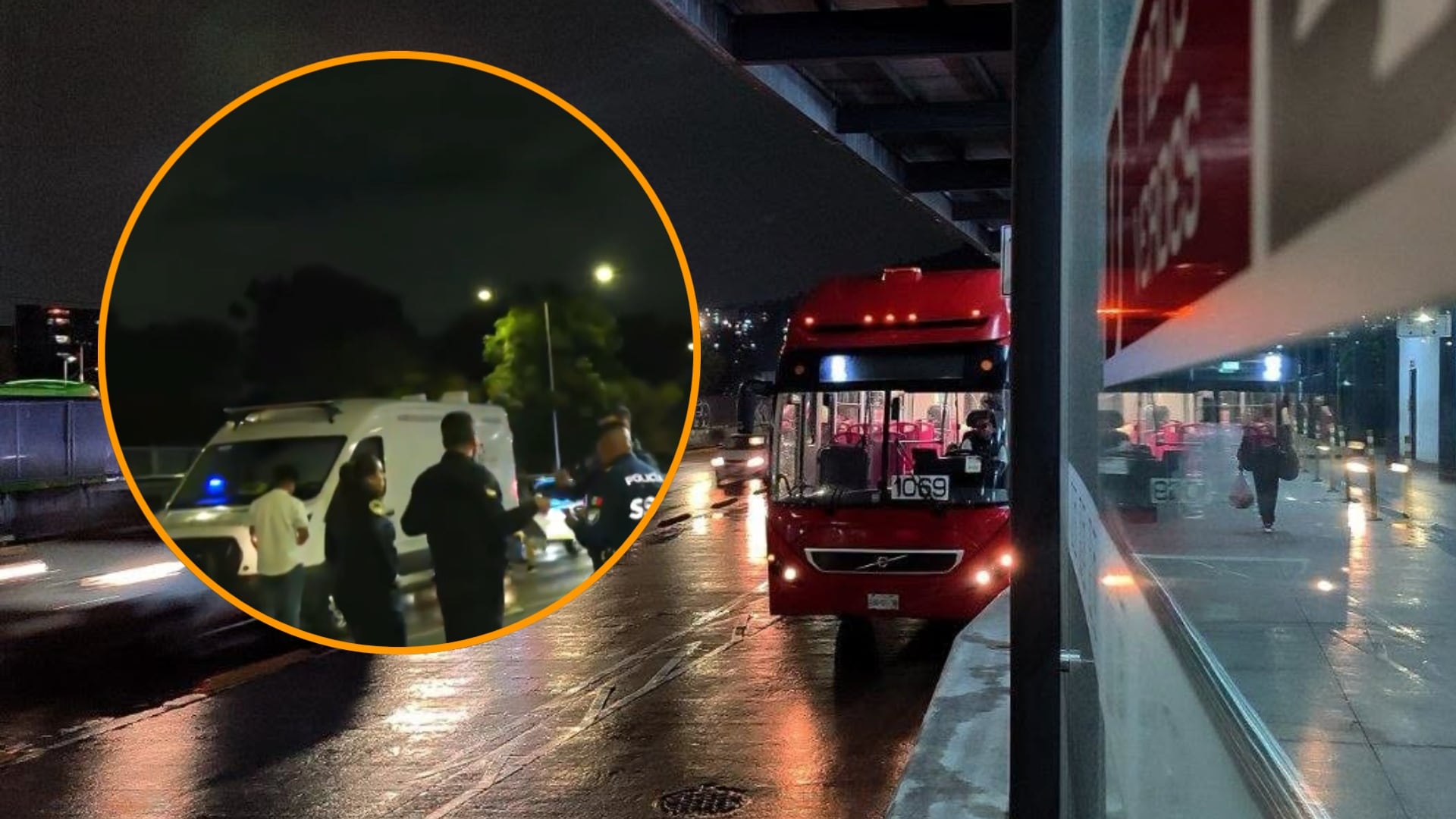 Servicios de emergencia atienden la zona de la Calzada Vallejo donde una mujer falleció tras ser atropellada por un Metrobús. (Facebook: Metrobús / X)