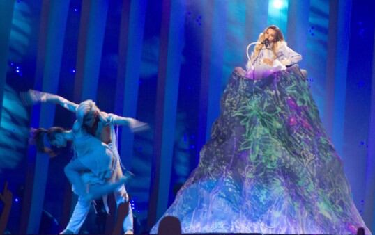 La representante de Rusia en Eurovisión en el año 2018, Yulia Samoylova, cantado
