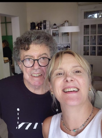 Piero en familia en su cumpleaños