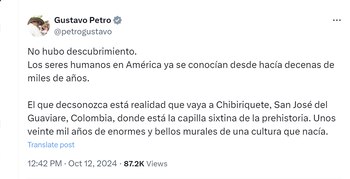 El presidente Gustavo Petro aseguró