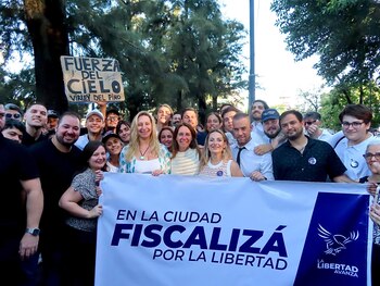 Karina Milei, durante un acto