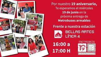 Regalarán Metrobuses armables el 19