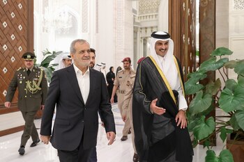 El presidente de Irán, Masud