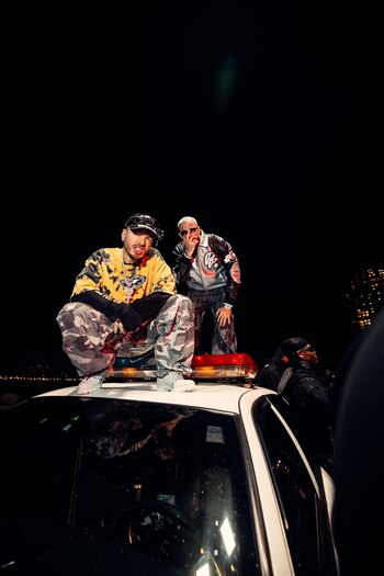 Ambos artistas se reunieron por