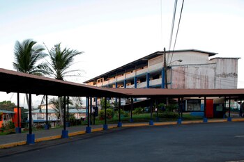 Fotografía de archivo del 17 de enero de 2021 del Colegio Monseñor Francisco Beckmann durante la Pandemia de COVID-19 en Ciudad de Panamá (Panamá). EFE/ Bienvenido Velasco/Archivo