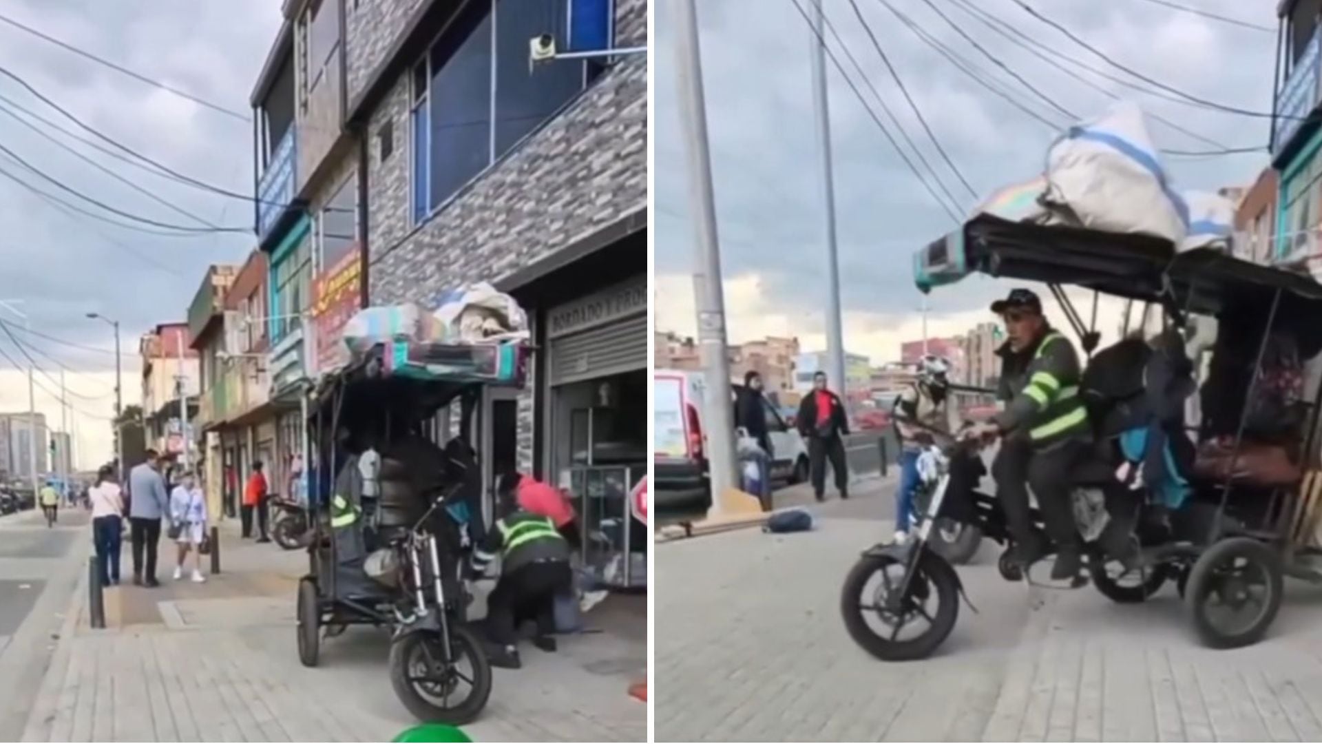 El ataque contra la víctima se registró a la altura del barrio Milenta - crédito Captura video