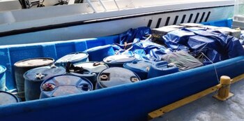 El Servicio Nacional de Guardacostas decomisa más de 44 toneladas de droga en operativos de 2026. (Cortesía: Ministerio de Seguridad Pública)