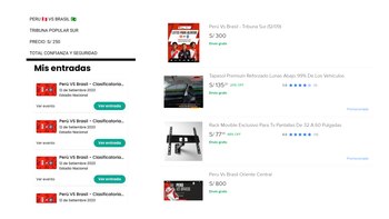 Reventa de entradas del Perú