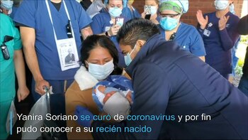 Walter y su mamá, Yanira,