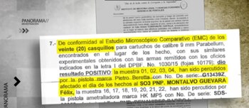 La evidencia balística y los