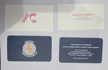 Tarjetas de presentación de Lombardo