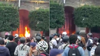 EN VIVO | Marcha 2 de octubre 2026: encapuchados incendian Palacio de Gobierno de la CDMX
