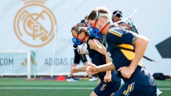 Entrenamiento Real Madrid Máscaras