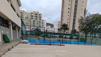La pista de pádel que se ha construido en la Comandancia de la Guardia Civil en Las Palmas