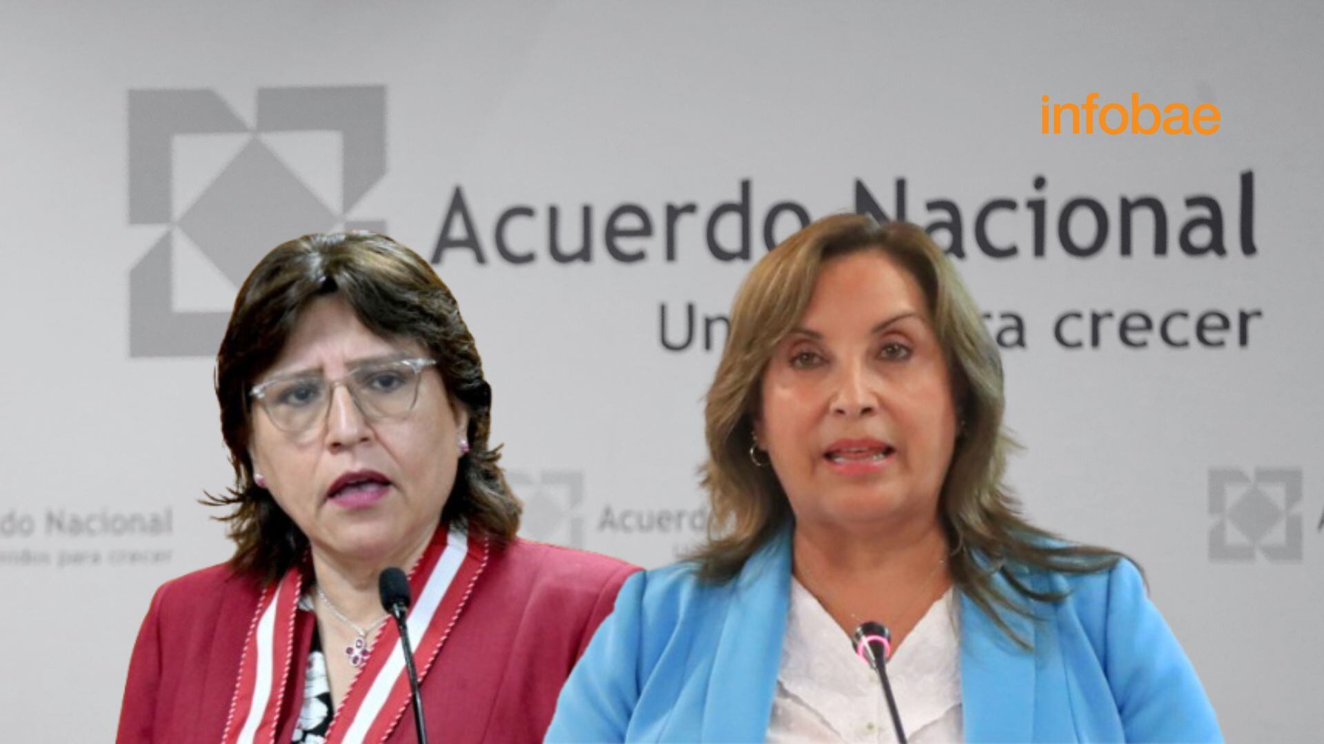 Presidenta lamentó ausencia del Ministerio Público. | Fotocomposición: Infobae Perú (Camila Calderón)