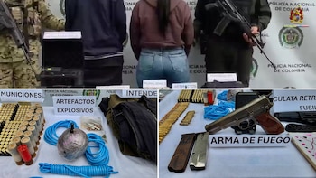 Contundente golpe a las redes de extorsión de las disidencias en Antioquia: Ejército capturó a dos personas e incautó armas y material bélico