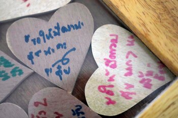 Trozos de madera en forma