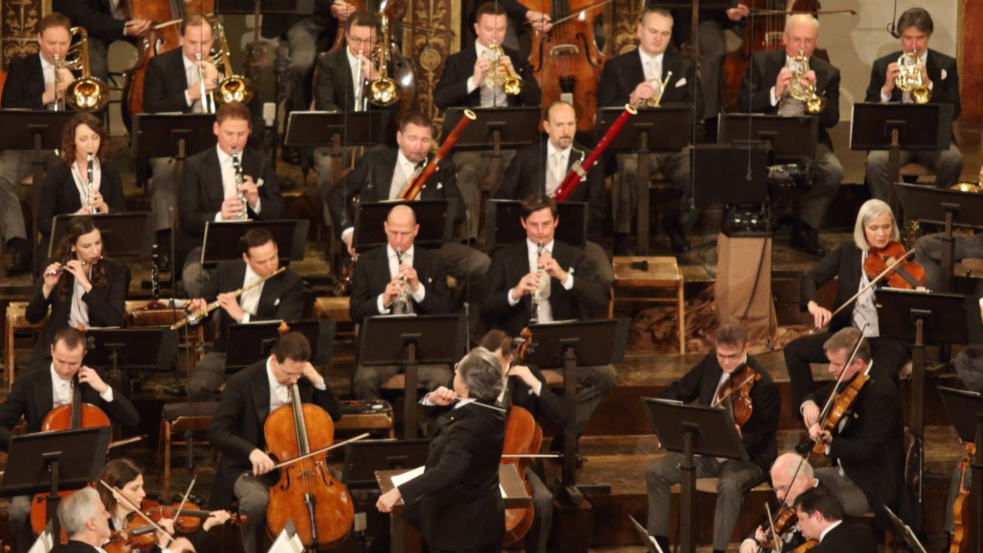 Imágenes del Concierto de Año Nuevo de la Orquesta Filarmónica de Viena.