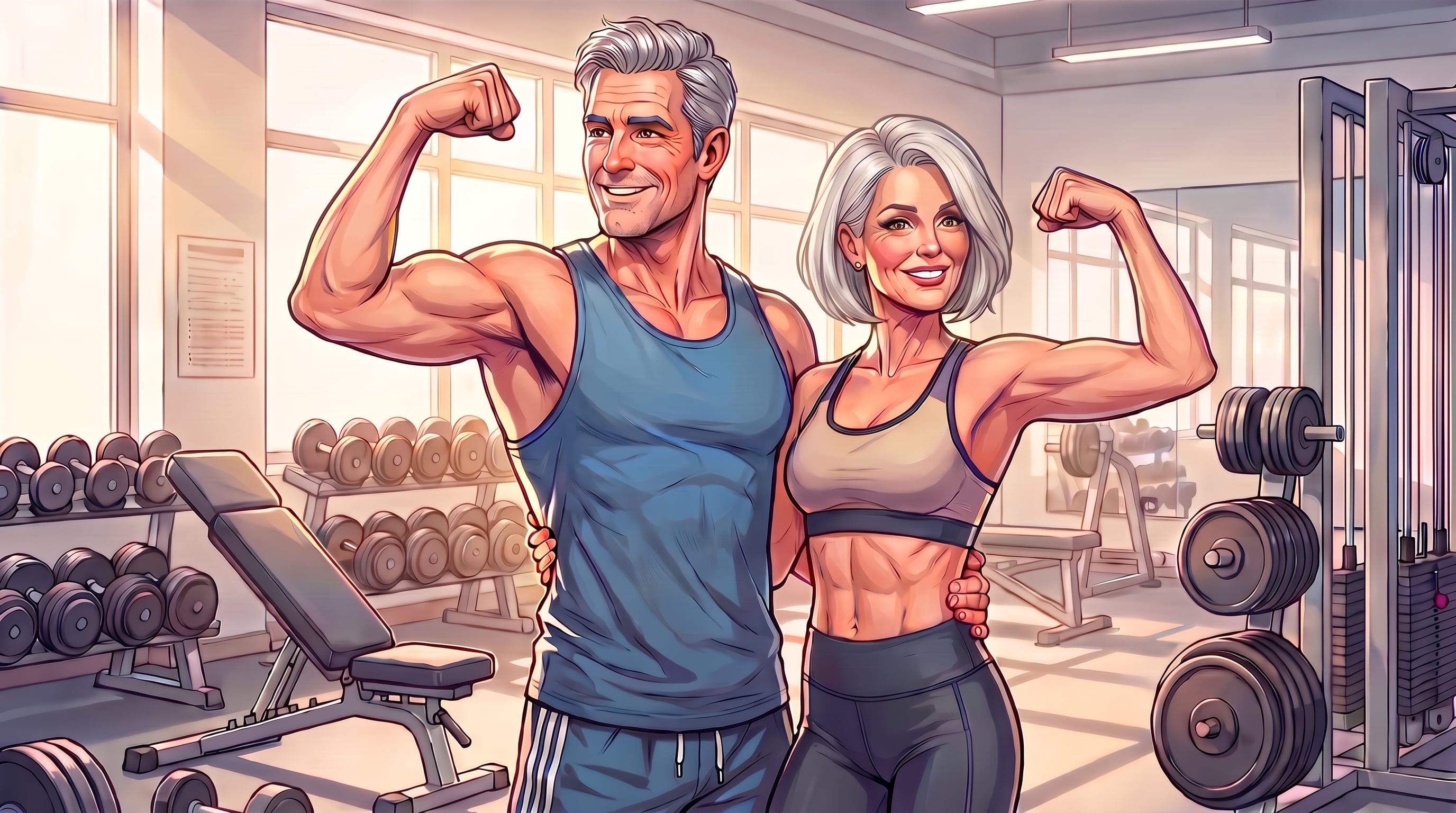 El entrenamiento de fuerza contribuye al control de la glucosa y beneficia el funcionamiento de los vasos sanguíneos en adultos mayores de 50 años (Imagen Ilustrativa Infobae)