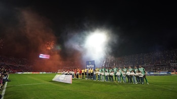 Cerca de 900 policías vigilarán el estadio Atanasio Girardot durante el partido entre Atlético Nacional e Independiente Medellín por la Copa BetPlay-crédito David Jaramillo/Colprensa
