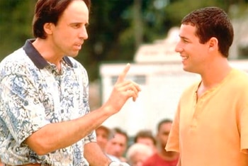 Kevin Nealon y Adam Sandler en Happy Gilmore