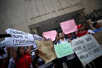 Migrantes protestaron tras el accidente