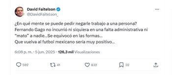 Faitelson aboga por Fernando Gago