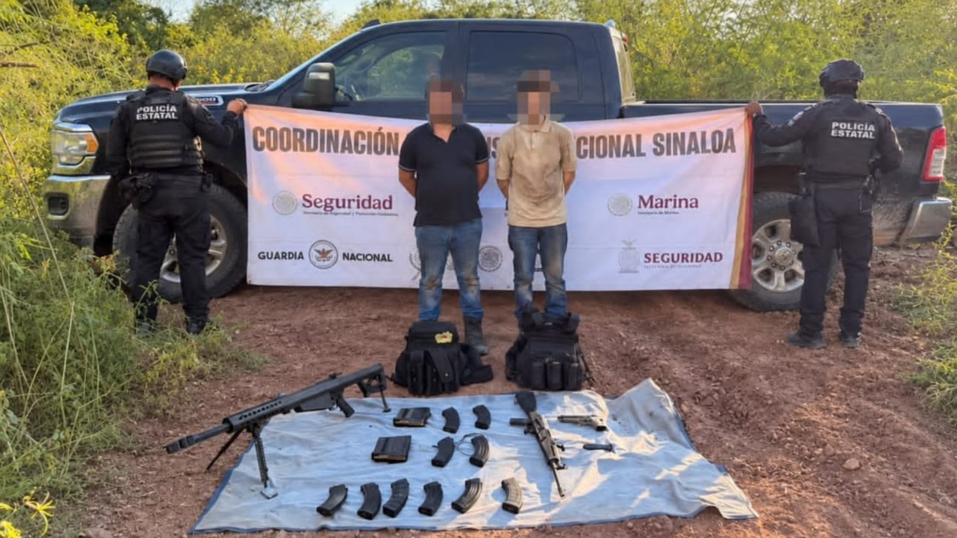 Detenciones en Sinaloa y CDMX: aseguran armas y droga