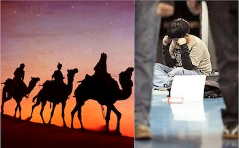 Un pequeño que sufre bullying