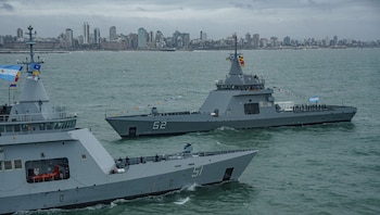 El ARA Piedrabuena, el patrullero oceánico que usa como puerto a la Base Naval Mar del Plata