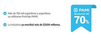 El Previaje para los afiliados