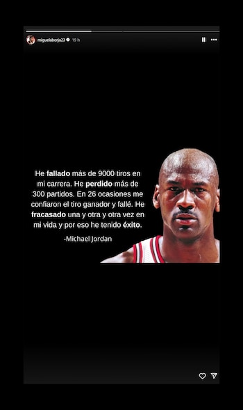 El posteo de Miguel Borja