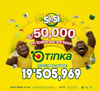 La Tinka: resultados del sorteo del domingo 12 de julio, números ganadores y Pozo Millonario. Captura: América TV.