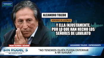 Alejandro Toledo: "No queremos que la incineren"; expresa dolor por la muerte de la madre de Eliane Karp. Captura: Sin Rodeos.