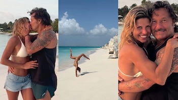 Las mejores fotos de Diego Torres y su novia en una playa paradisíaca: buceo con tiburones, besos y todo el sol