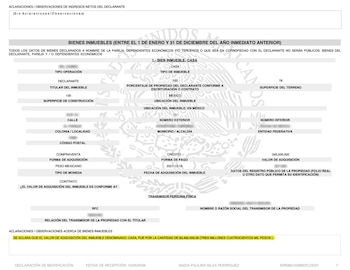 Documento con nota aclaratoria publicado por Paulina Silva, donde indica que su casa cuesta poco más de 3 millones de pesos. (RS)