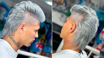 Corte y platinado: Carrascal sorprendió