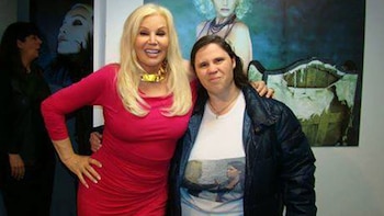 Susana Giménez junto a Lorna,