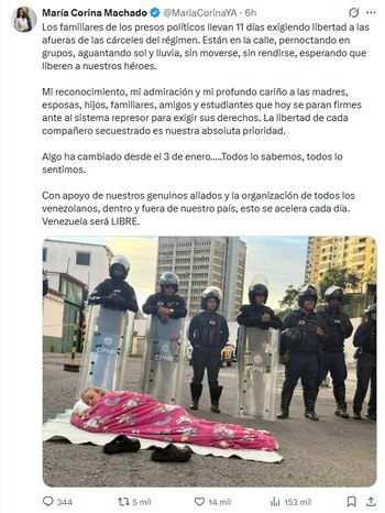 El comunicado de María Corina