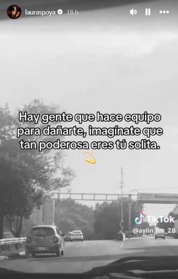 Historia de Instagram de Laura Spoya