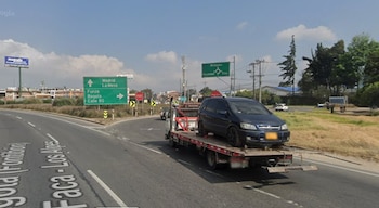 La glorieta de Mosquera permanecerá cerrada al tránsito vehicular durante cuatro meses por las obras del RegioTram de Occidente, generando cambios en la movilidad regional - credíto Google Maps